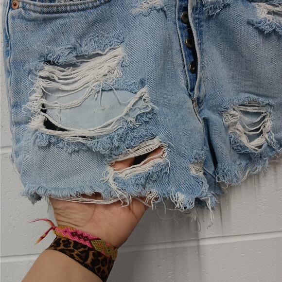 Vintage Express‎ Bleus Denim Authentique women's 7/8 Cutoff denim jeans - Picture 5 of 8